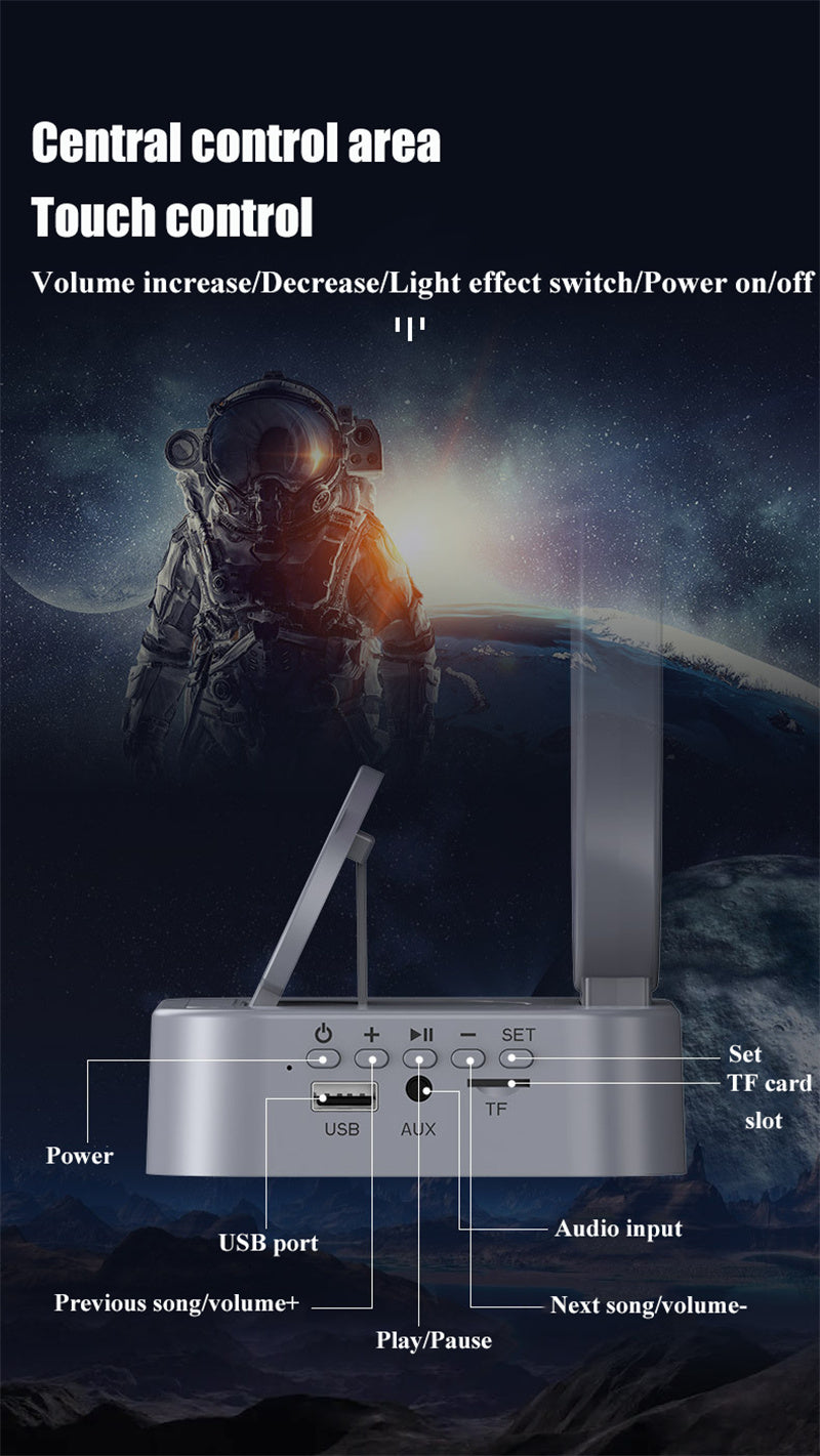 Magnetic Levitating Bluetooth Speaker RGB Lights, 360° Stereo Sound