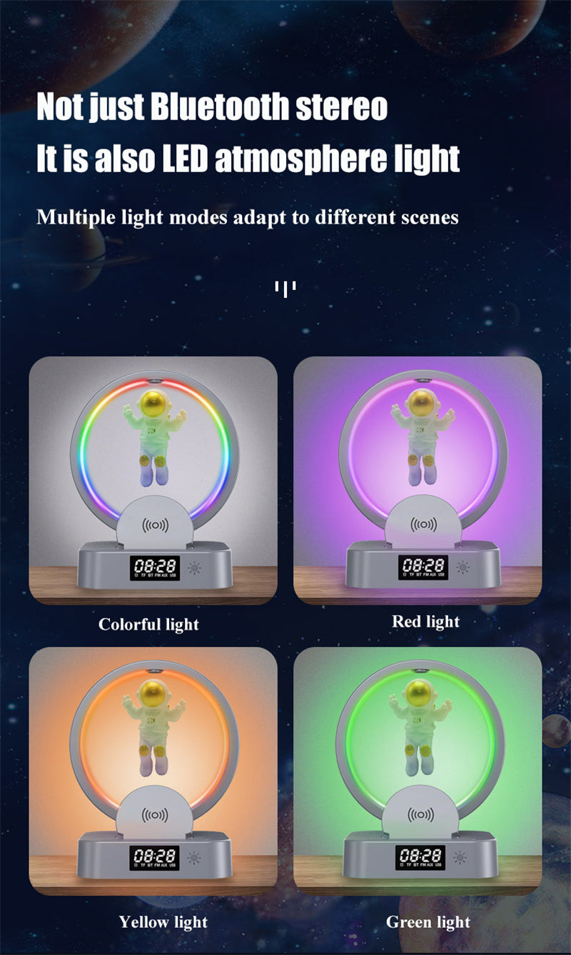 Magnetic Levitating Bluetooth Speaker RGB Lights, 360° Stereo Sound