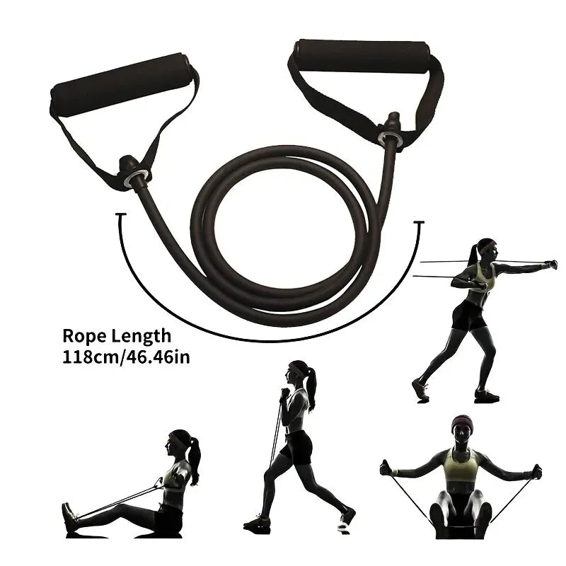 Fitness Resistance Bands – Full Body Workout Rubber Bands for Strength Training, Core & Muscle Toning