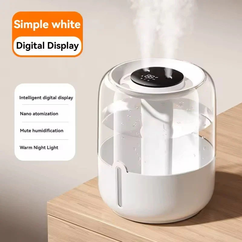 MIJIA Portable USB Humidifier – 6.1L Classic Columnar Design, 300ml/h Mist Output, Silent & Auto Shut-Off (21–30㎡ Coverage)