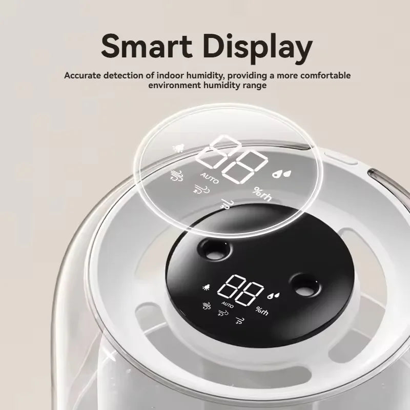 MIJIA Portable USB Humidifier – 6.1L Classic Columnar Design, 300ml/h Mist Output, Silent & Auto Shut-Off (21–30㎡ Coverage)