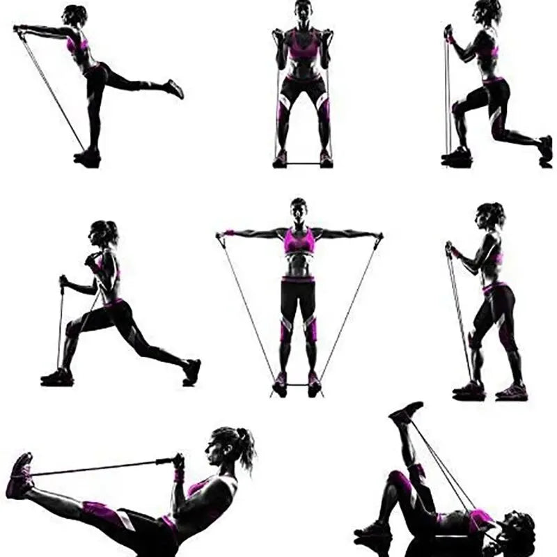 Fitness Resistance Bands – Full Body Workout Rubber Bands for Strength Training, Core & Muscle Toning