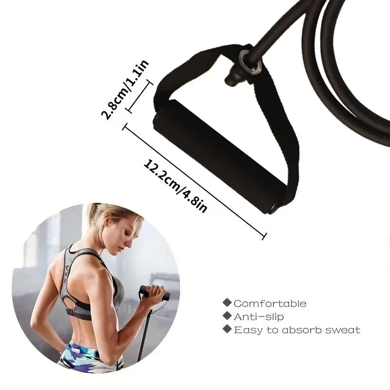 Fitness Resistance Bands – Full Body Workout Rubber Bands for Strength Training, Core & Muscle Toning