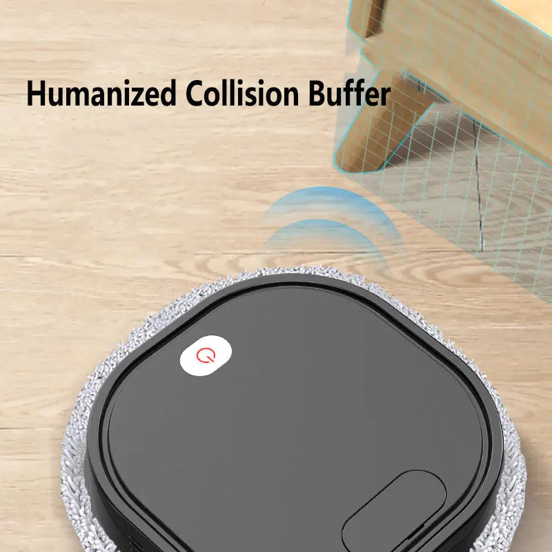 Dry & Wet Robot Vacuum Cleaner – Smart Sweeping Mop with Spray Humidification, UV Disinfection & Low Noise (1500mAh Battery)