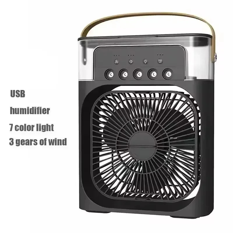 Mini Desk Air Cooler with USB Charging – Compact Personal Fan for Home & Office