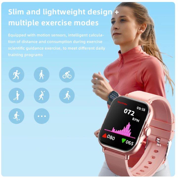 Smart Watch 5 in 1 Bluetooth Call Smart Watch Men Laser Health Blood Pressure
