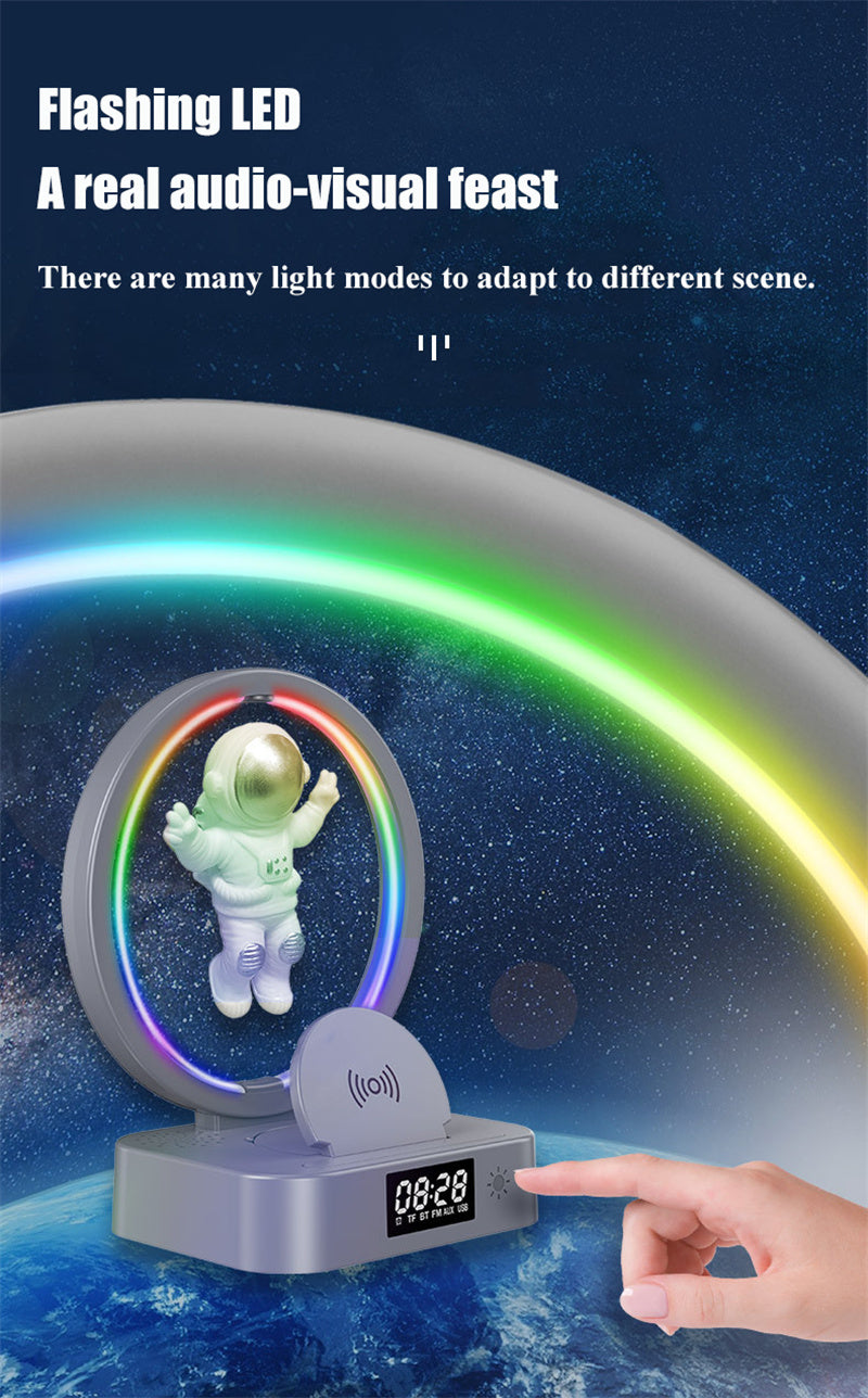 Magnetic Levitating Bluetooth Speaker RGB Lights, 360° Stereo Sound