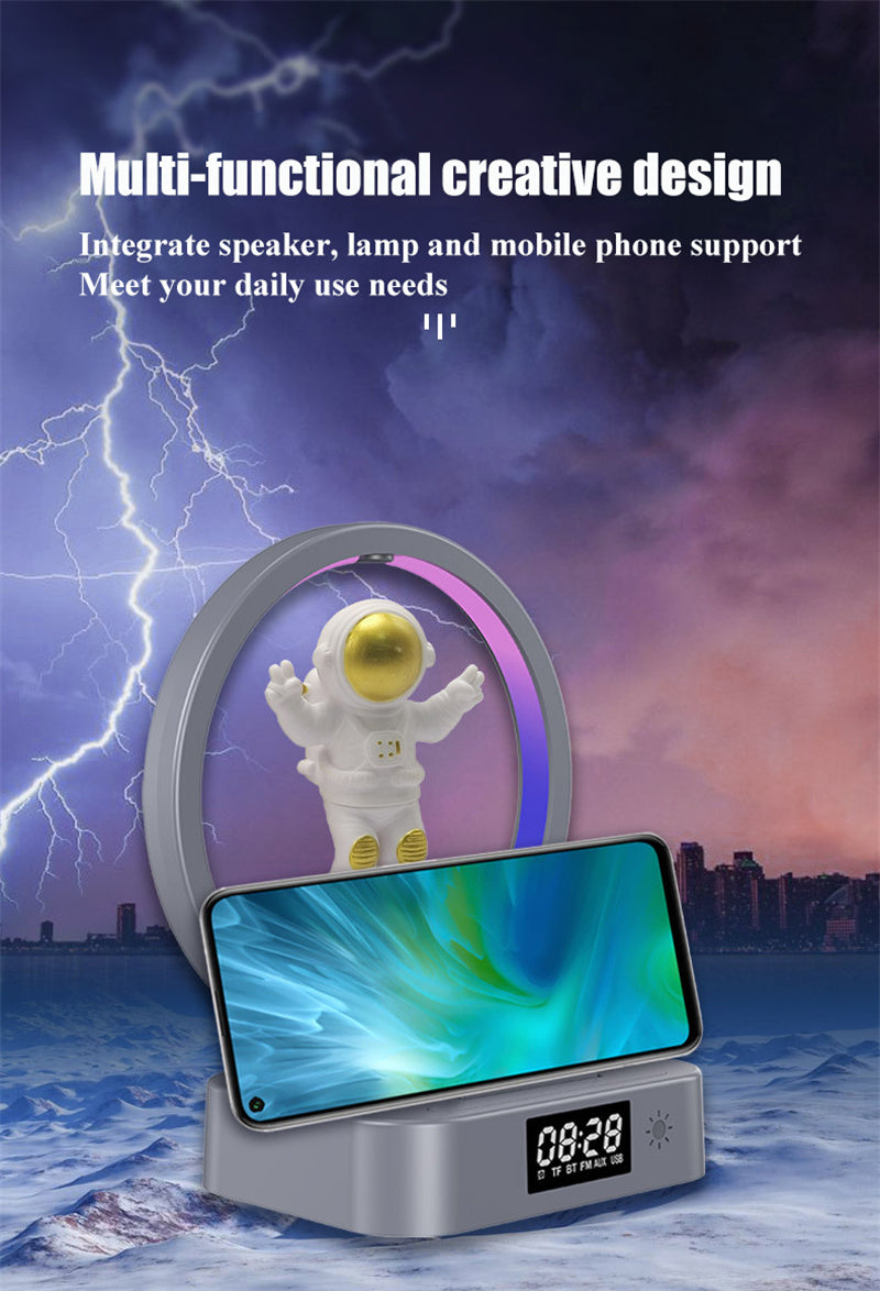 Magnetic Levitating Bluetooth Speaker RGB Lights, 360° Stereo Sound