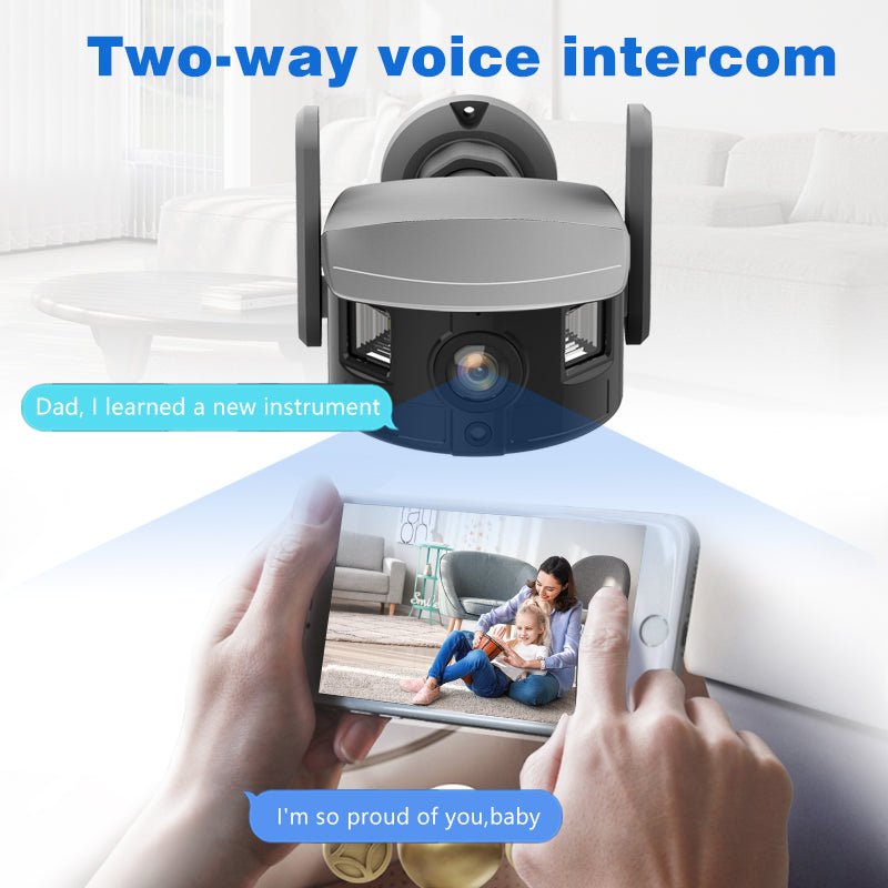 Smart Camera AI-Powered Security Camera with 360° View, Human Tracking