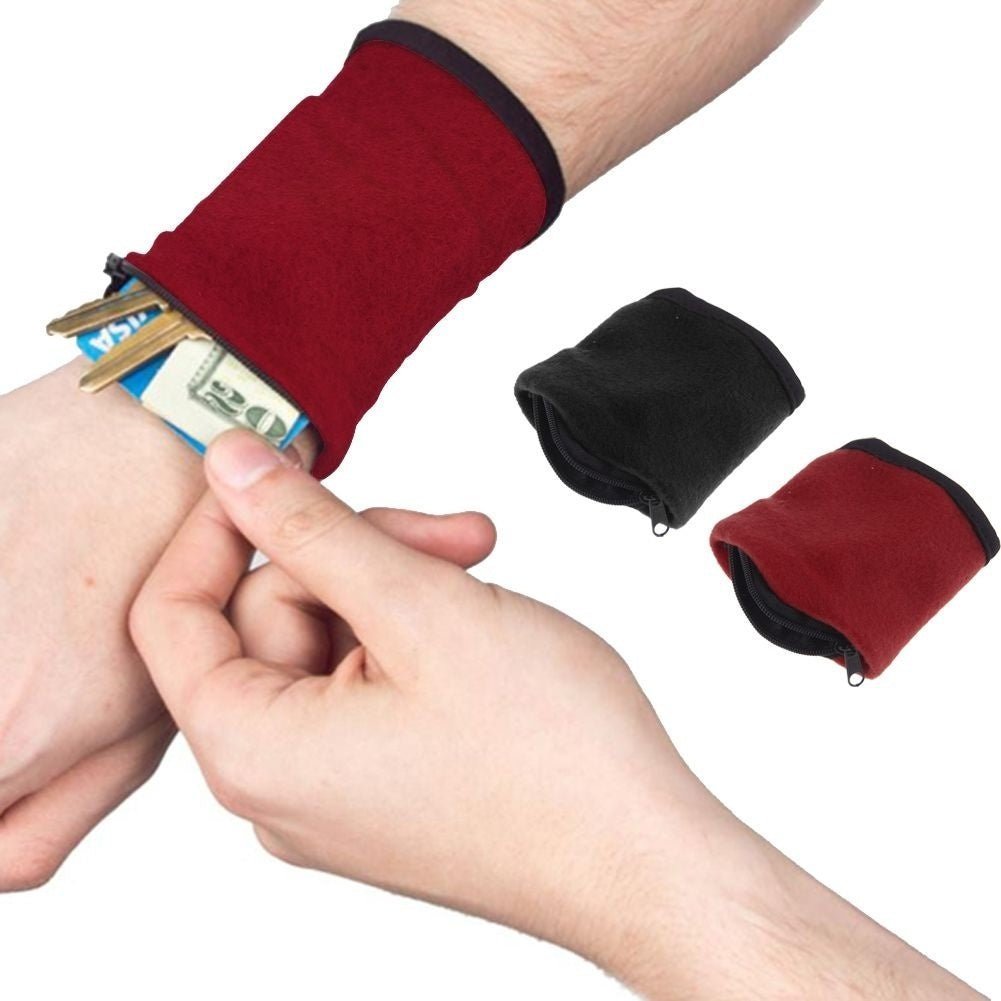 Wrist Wallet Pouch  Fitness & Travel Sport Band for Hiking & Cycling